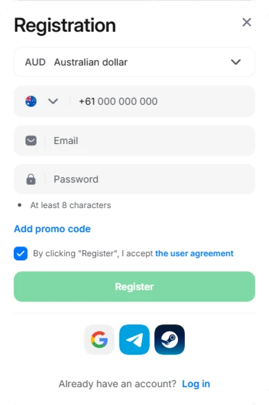 1win Form Registration