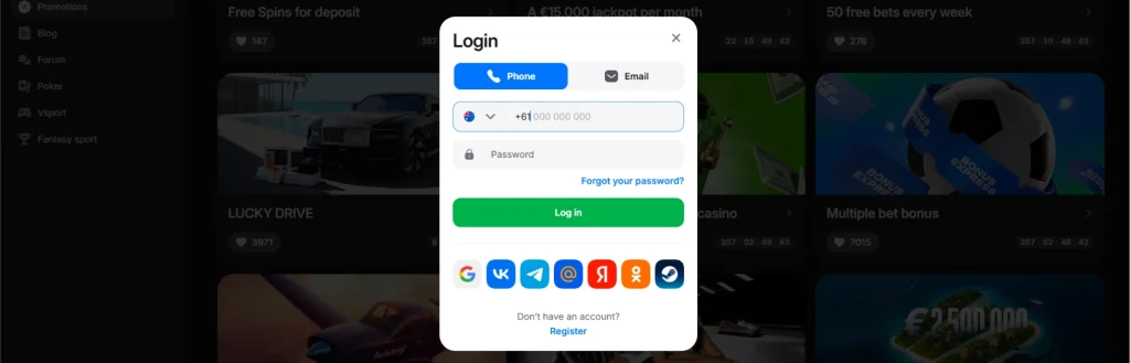 1win Login Account