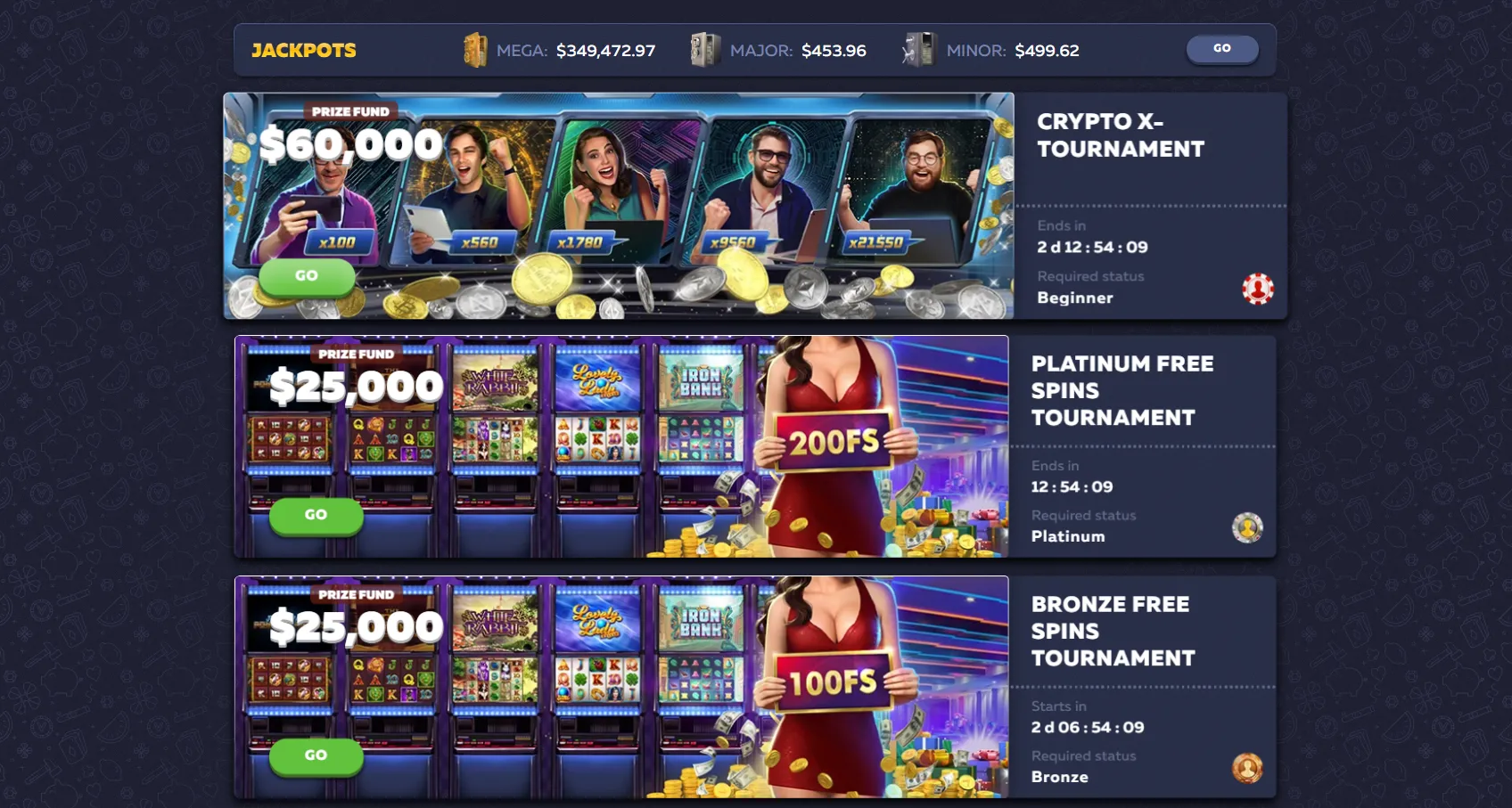 Take part in tournaments from Vavada