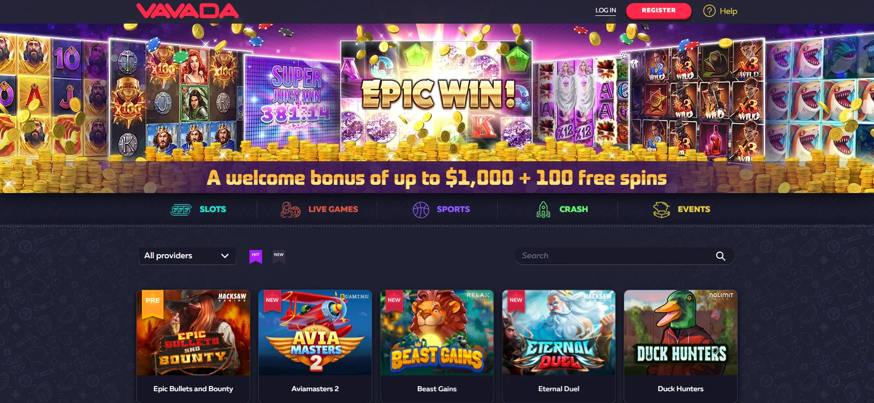 Official website of Vavada Casino