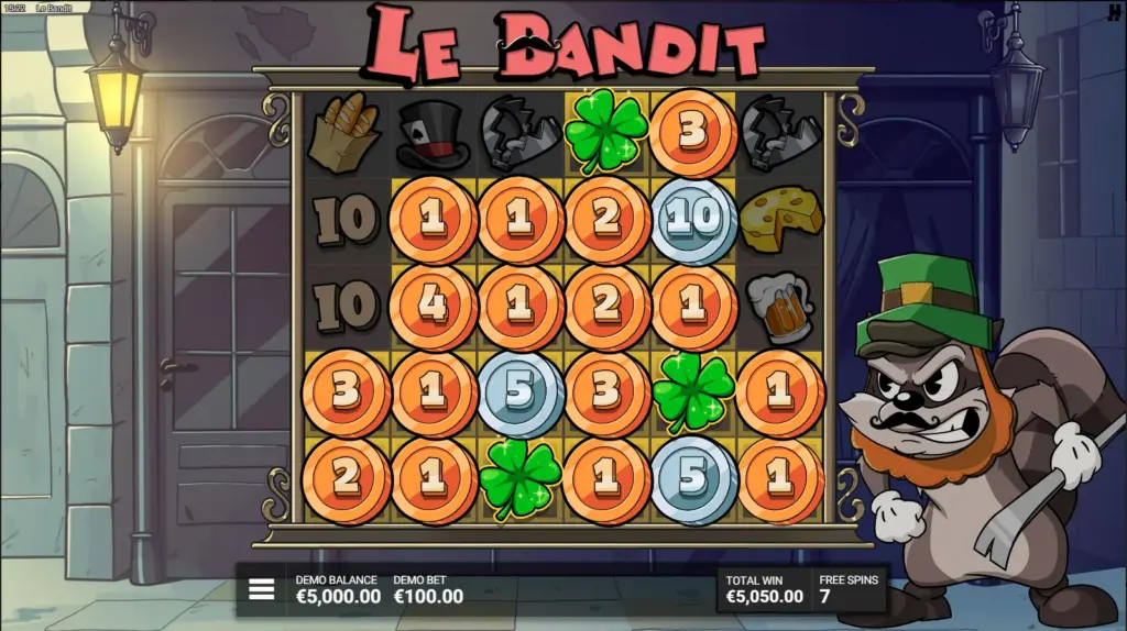  Le Bandit slot free spins round