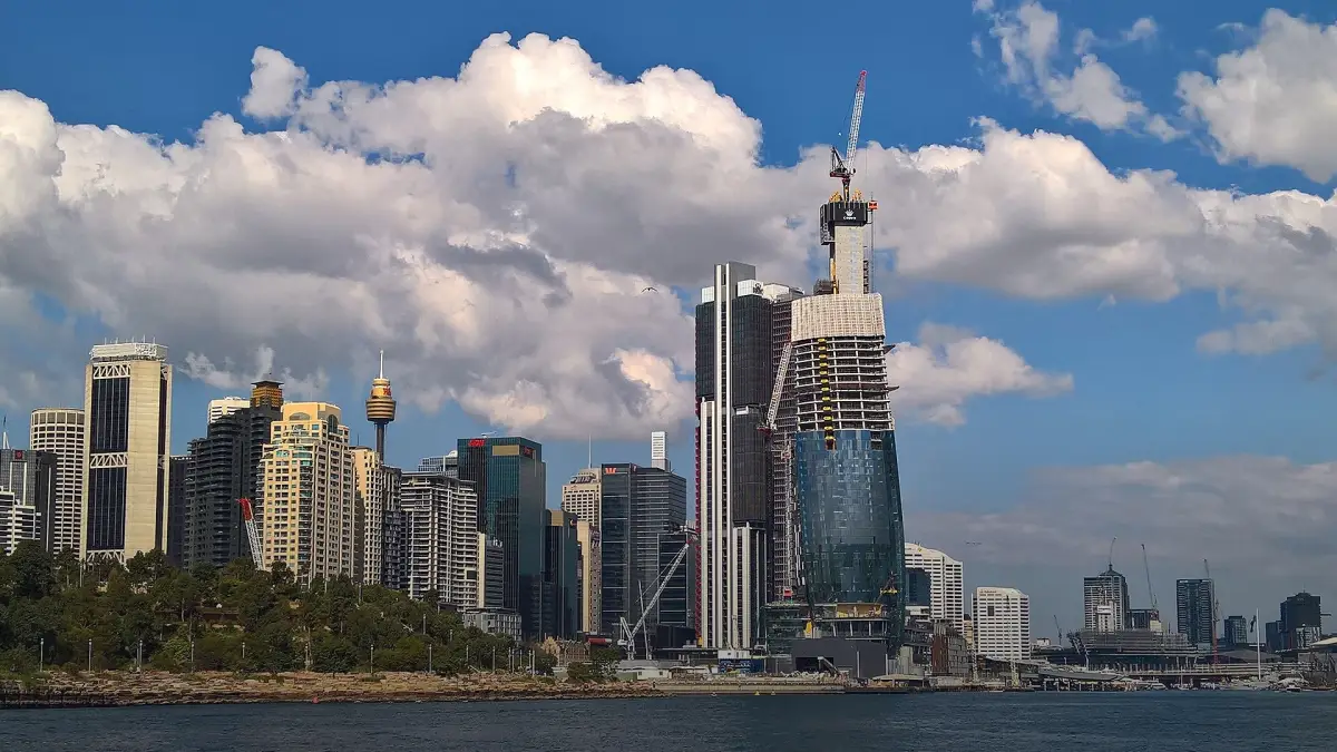 Crown Sydney tower at Barangaroo on Sydney Harbour