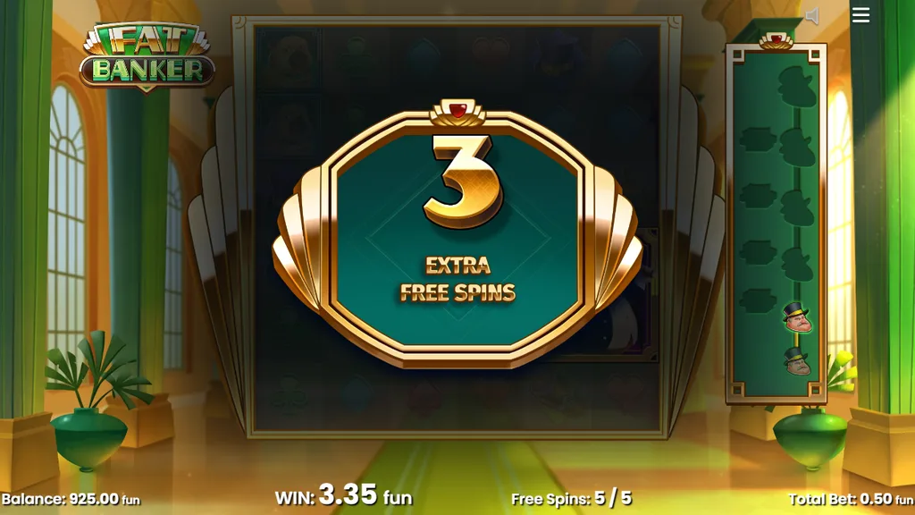 Fat Banker 3 extra free spins awarded