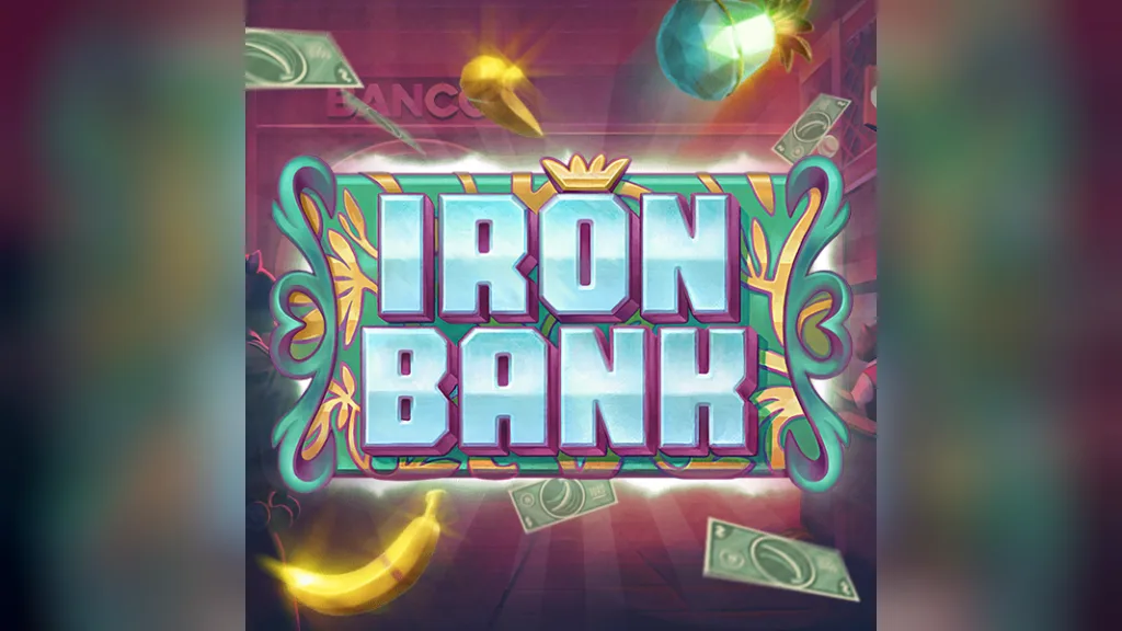 Iron Bank official game logo artwork by Relax Gaming