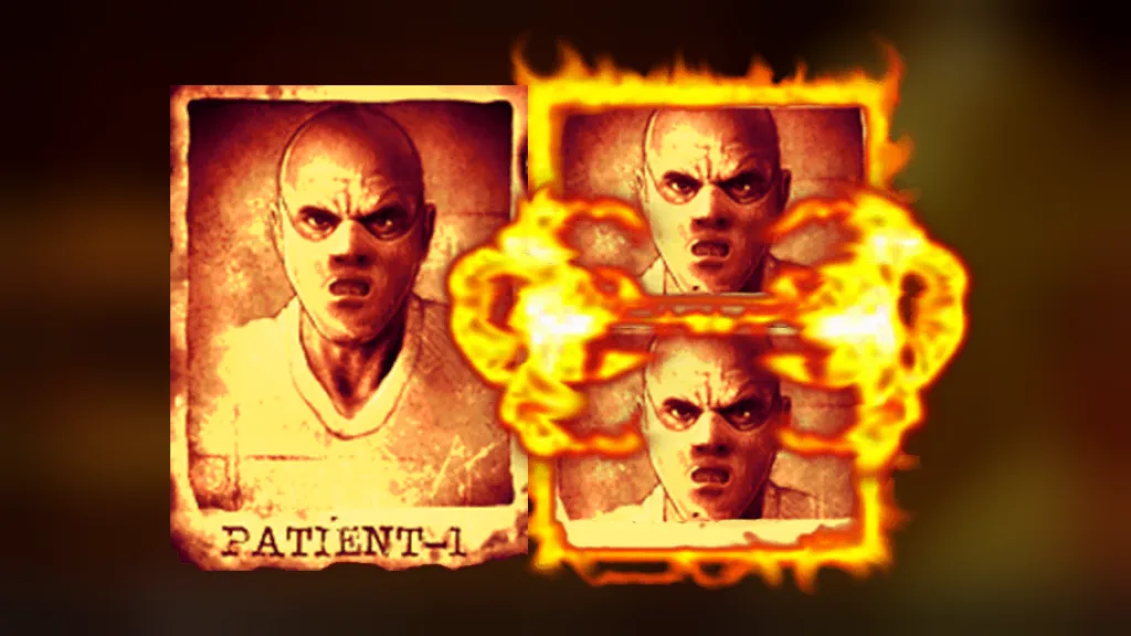 Mental Fire Frames feature artwork with patient symbols, official Nolimit City art