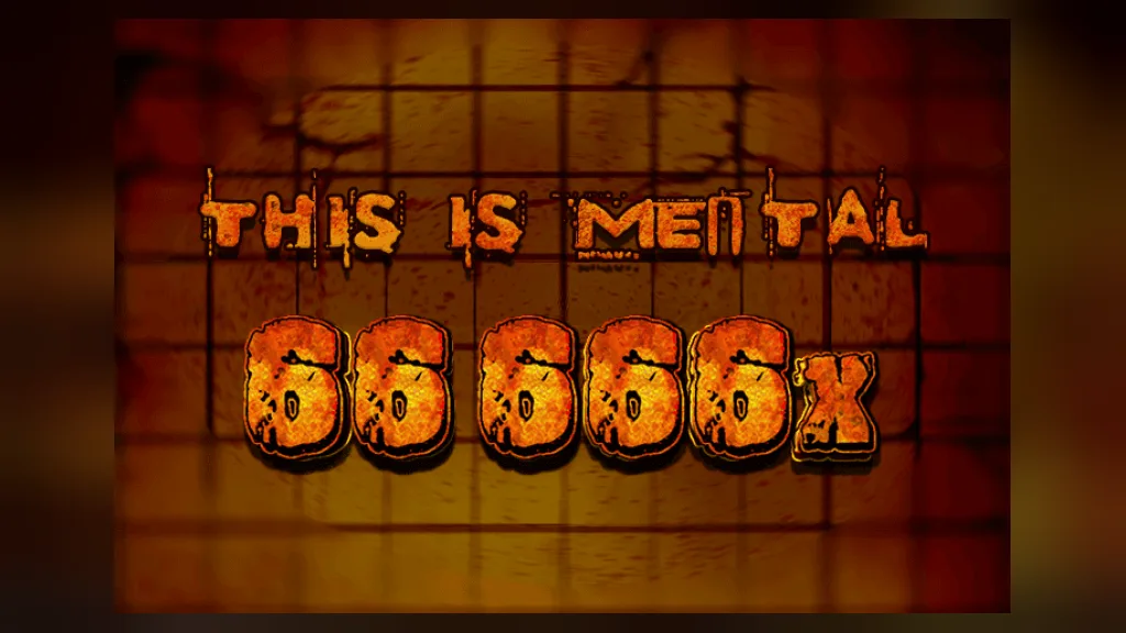 Mental official promo artwork by Nolimit City reading This Is Mental 66,666x
