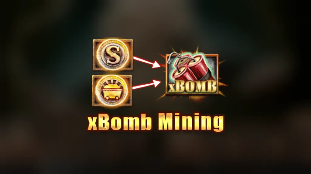 Misery Mining xBomb Mining feature artwork by Nolimit City