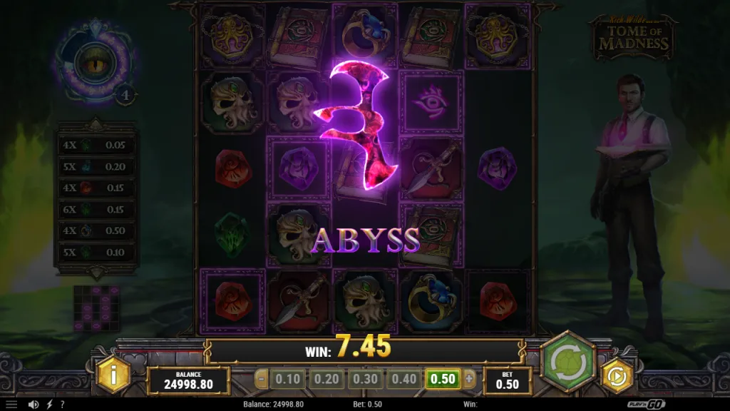 Tome of Madness Abyss Portal Effect in the free round