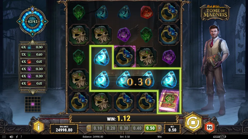 Tome of Madness cluster win with a Special Wild