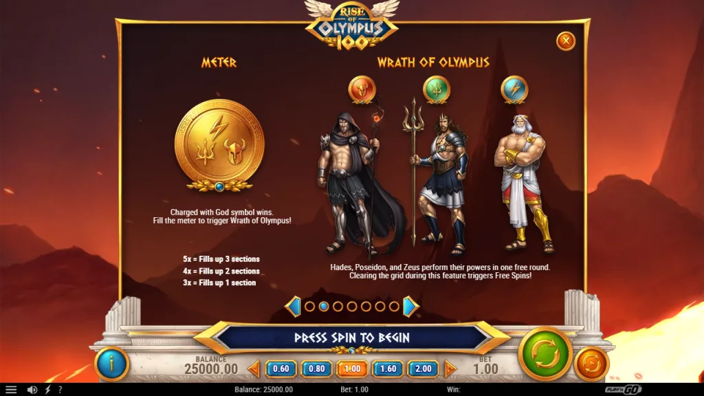 Rise of Olympus 100 meter and Wrath of Olympus rules