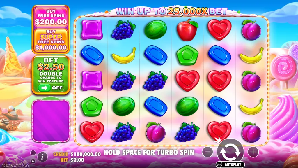 Sweet Bonanza 1000 6x5 pay anywhere grid