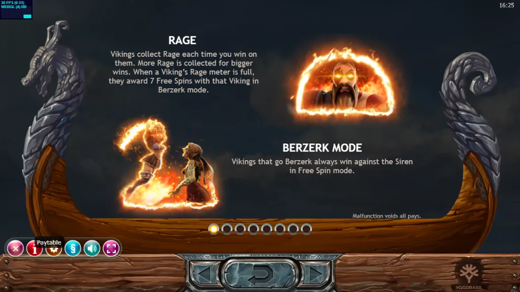 Vikings Go Berzerk rage meter and Berzerk mode rules