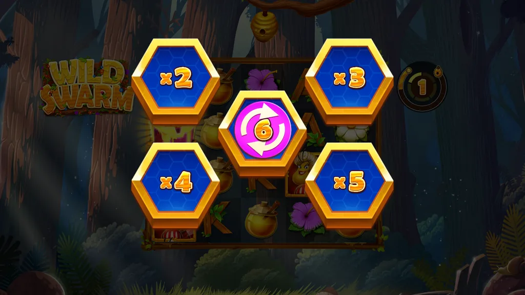 Wild Swarm chest pick feature with hidden instant prizes