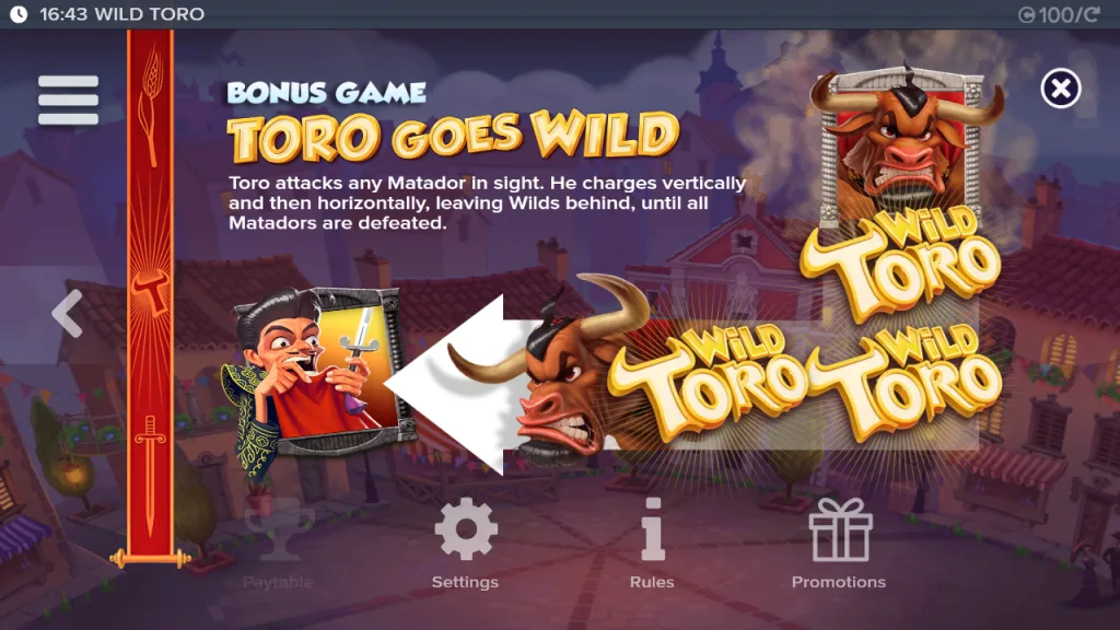 Wild Toro bonus game Toro Goes Wild rules